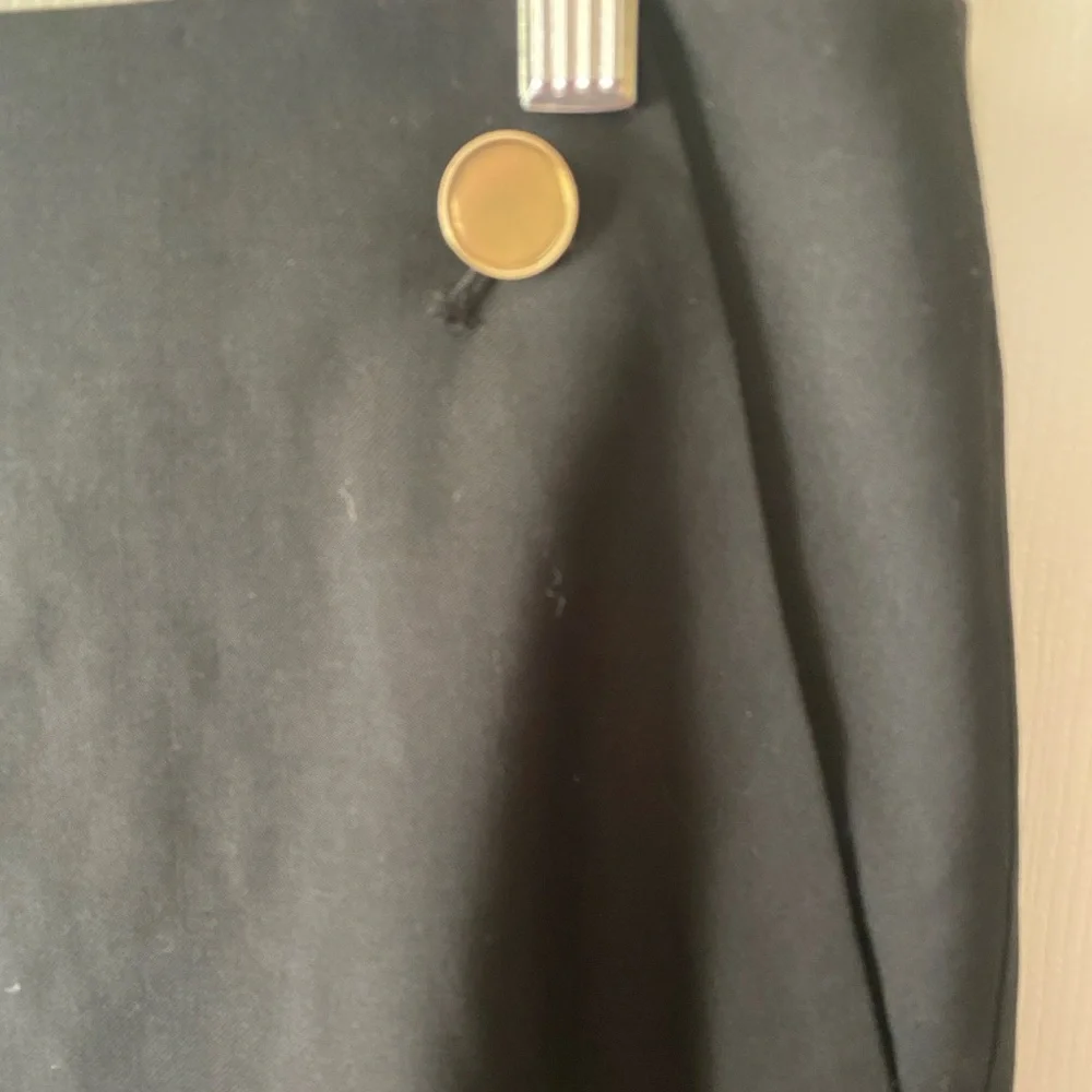 🆕 CLUB MONACO Borrem Black Wool Blend A-Line Skirt SZ 12